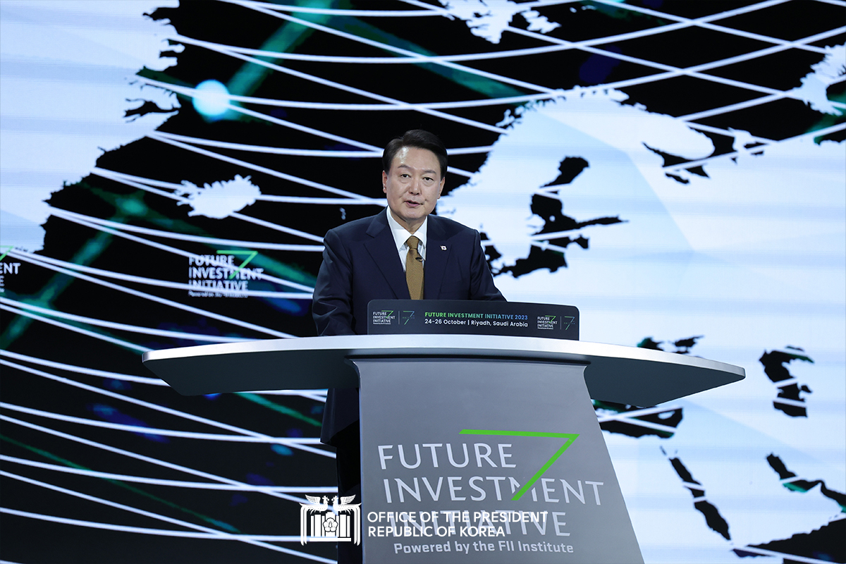 Remarks by President Yoon Suk Yeol at the Future Investment Initiative Forum in Saudi Arabia