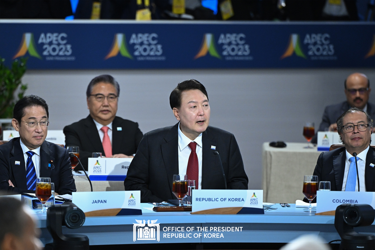 Remarks by President Yoon Suk Yeol at the Session I of the APEC Leaders’ Meeting