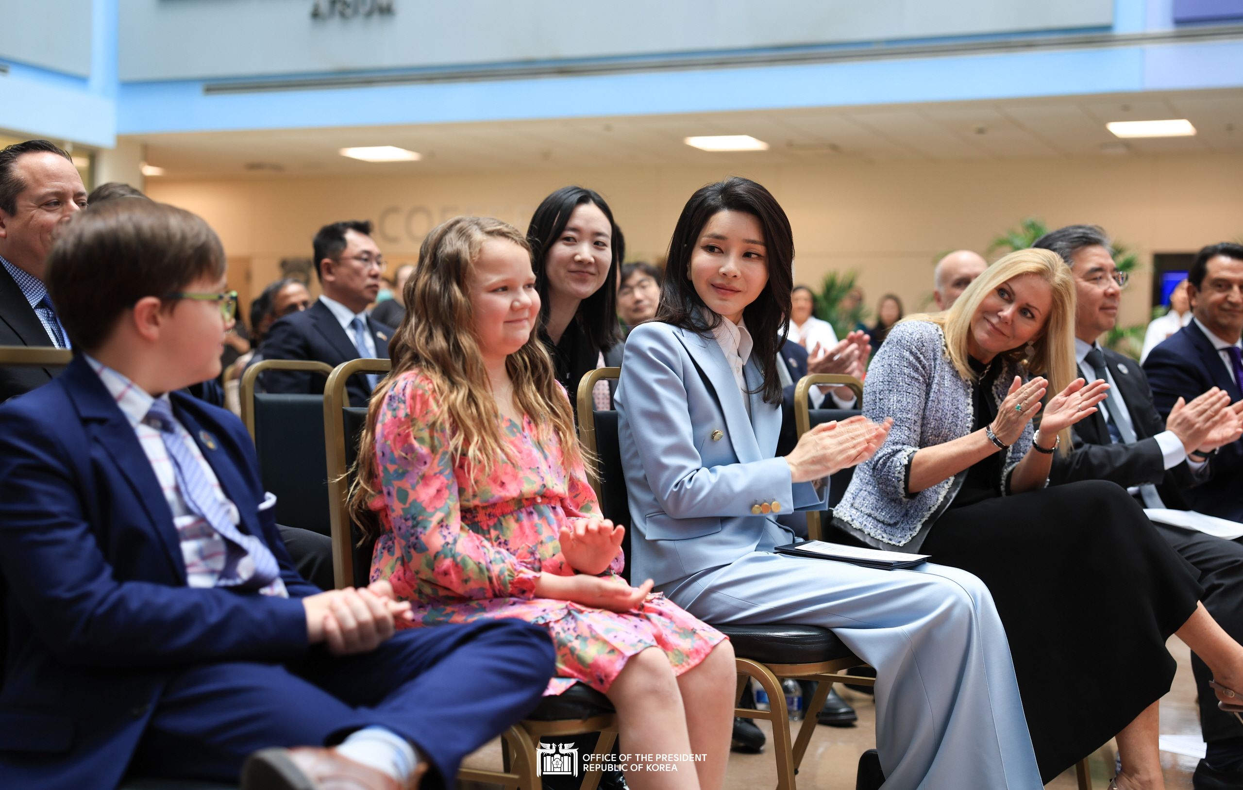 First Lady Kim Keon Hee visiting Children’s National Hospital in Washington, D.C slide 1