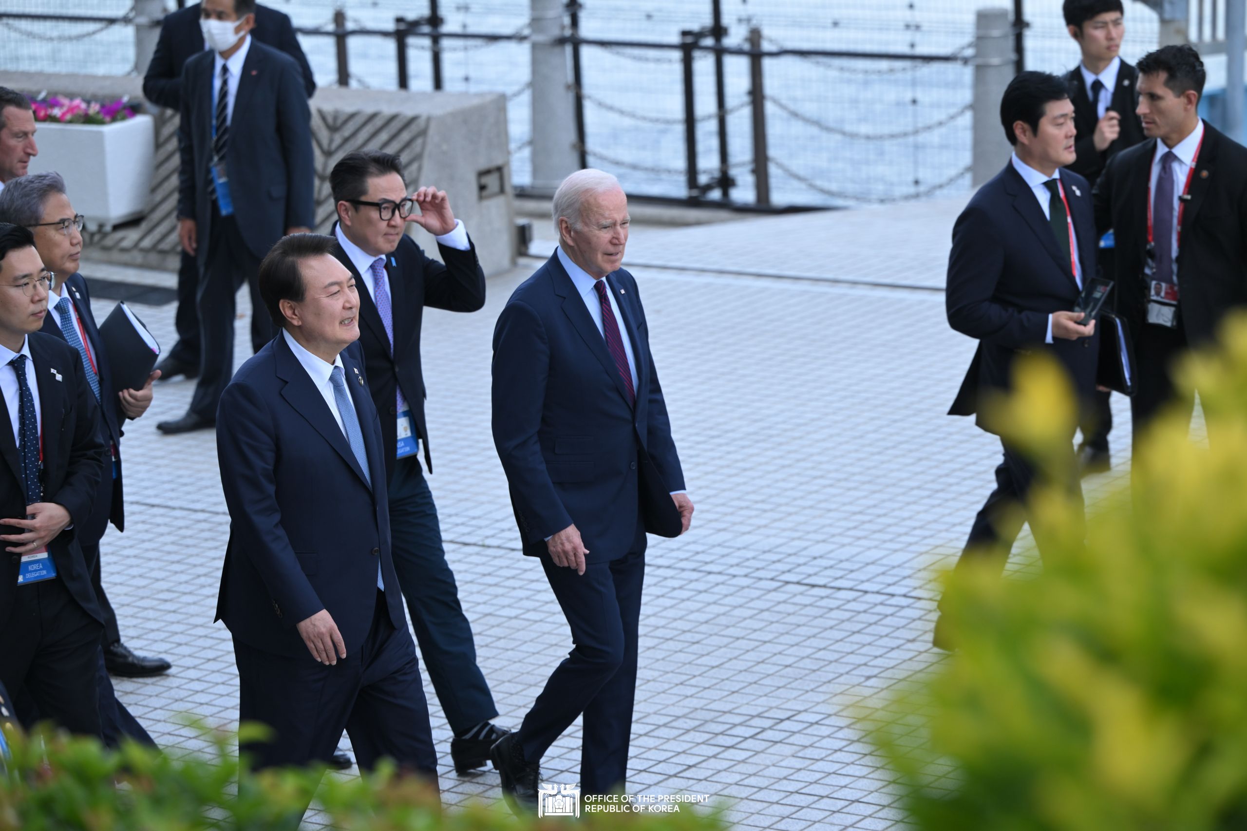 Korea-U.S.-Japan Summit in Hiroshima, Japan slide 1