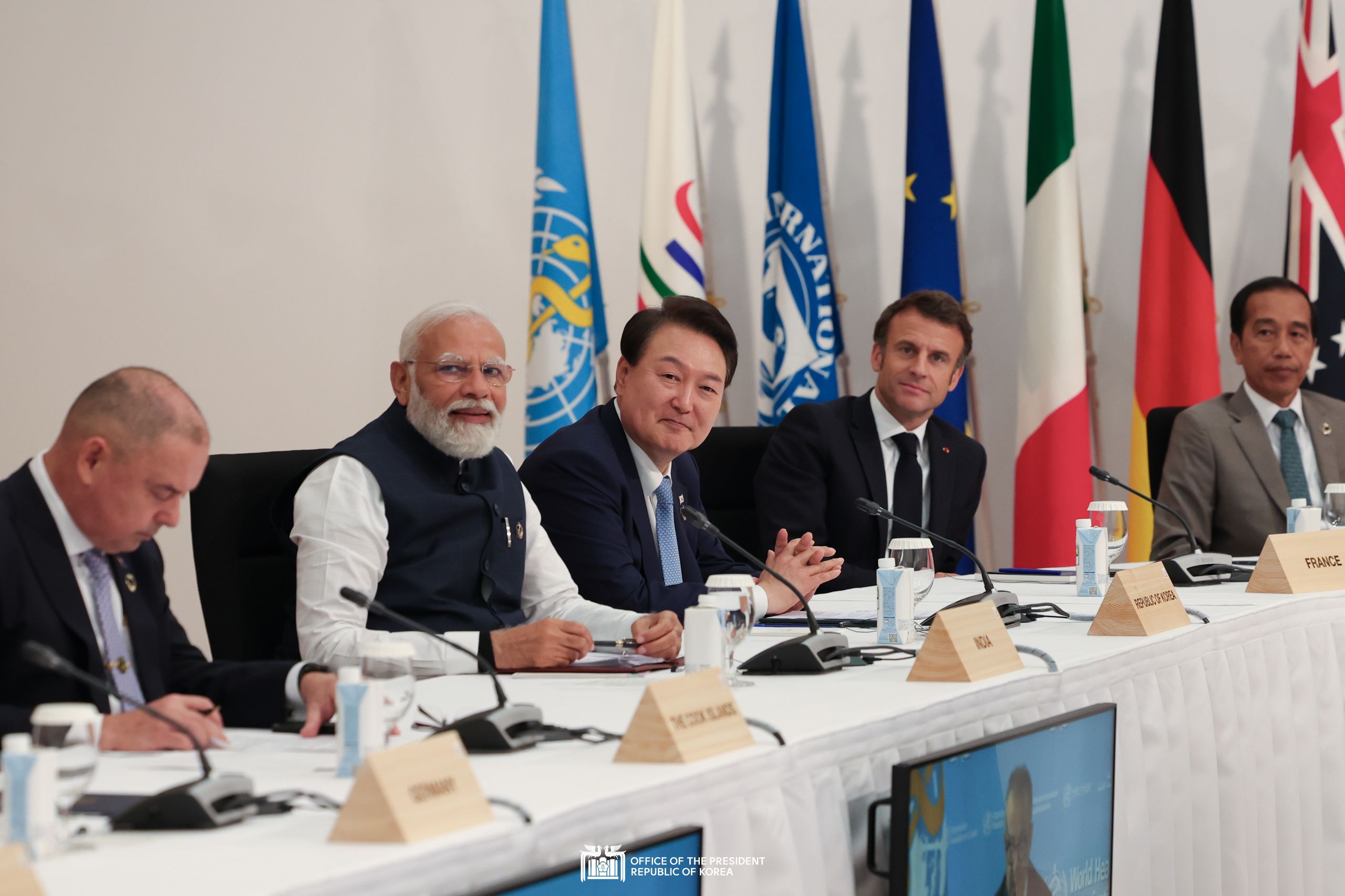 G7 Hiroshima Summit session 6 in Hiroshima, Japan slide 1