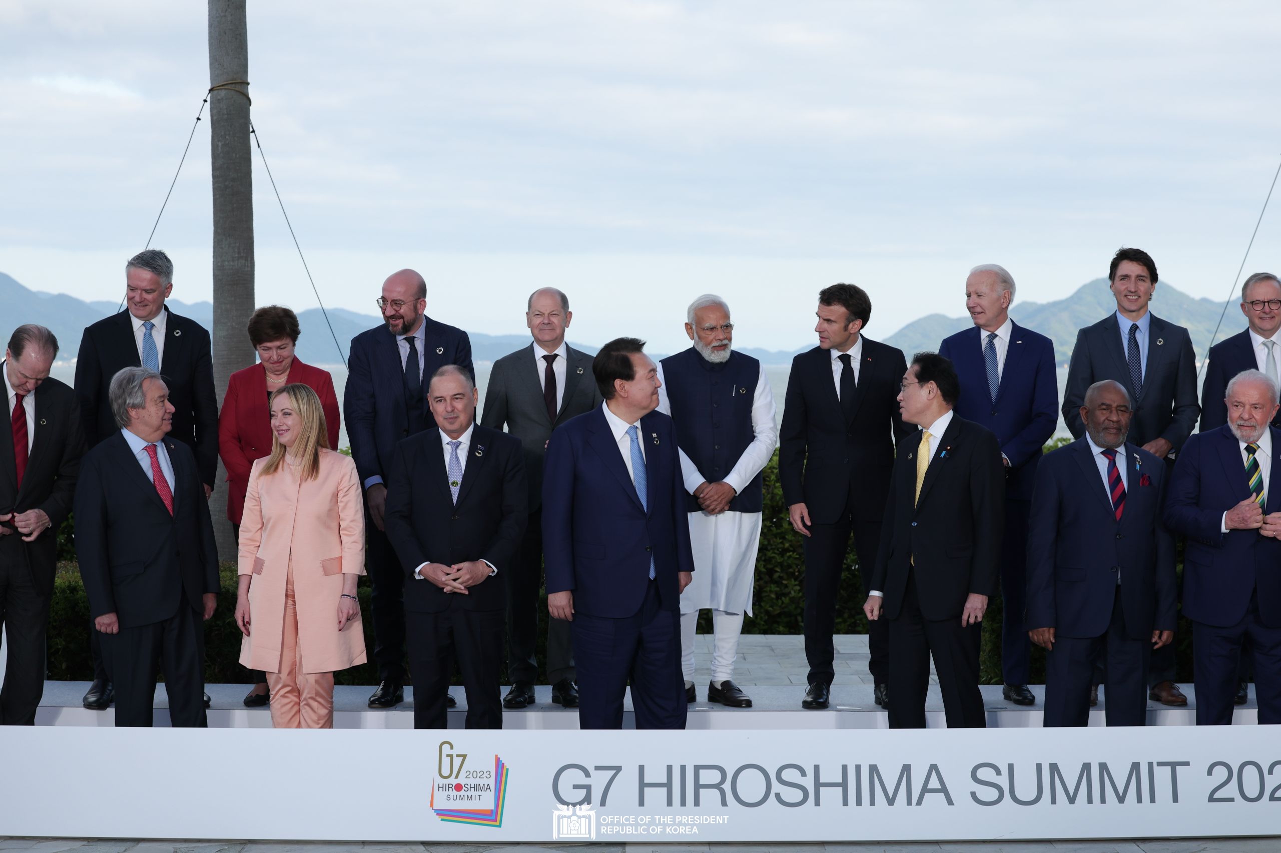 G7 Summit photo session in Hiroshima, Japan slide 1