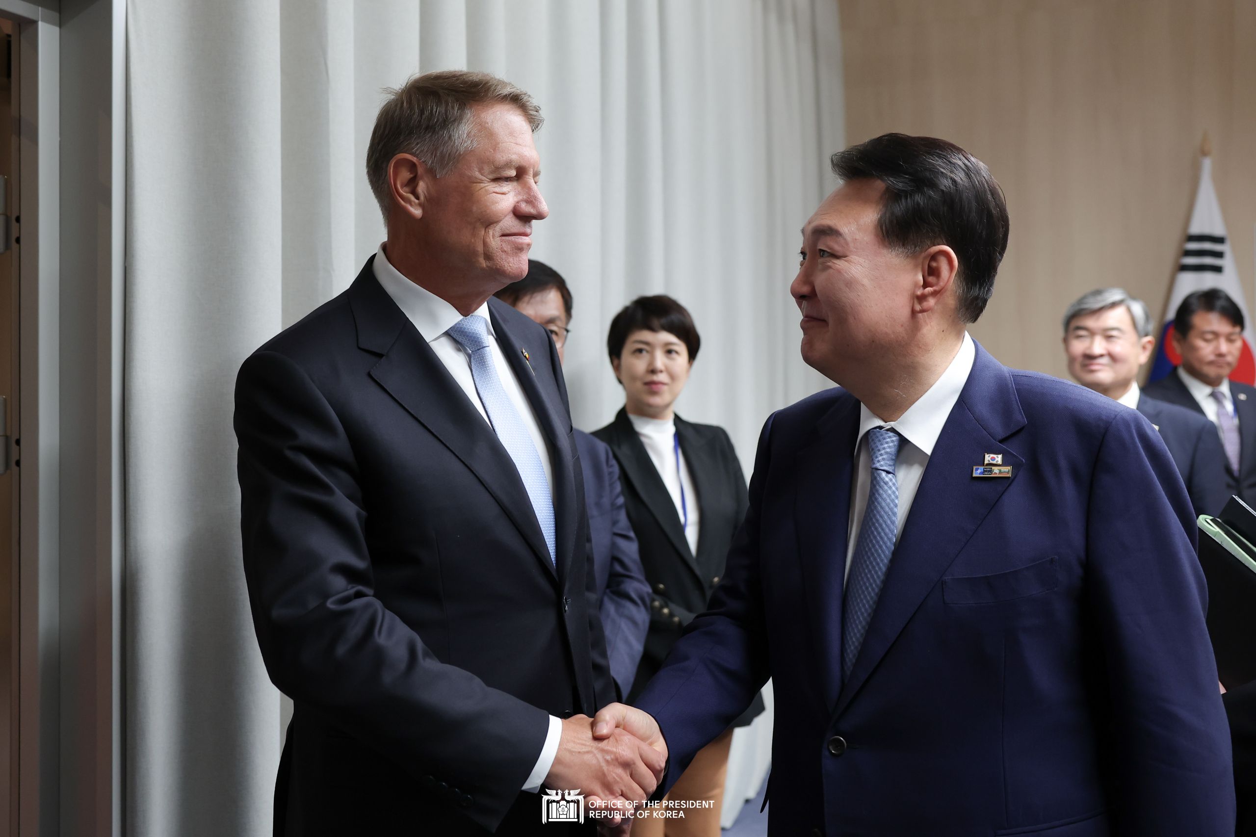 Korea-Romania Summit in Vilnius, Lithuania slide 1