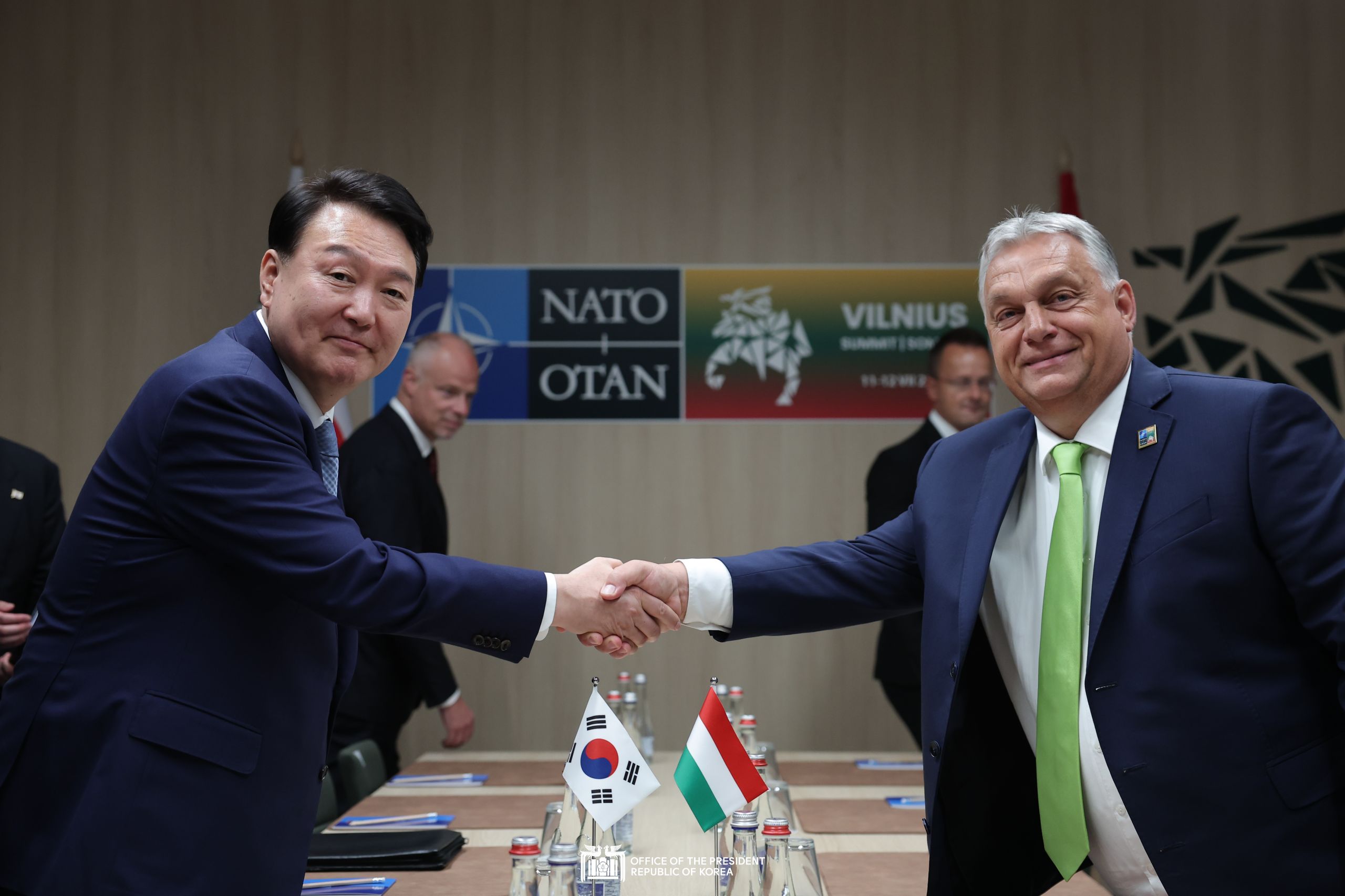 Korea-Hungary Summit in Vilnius, Lithuania slide 1