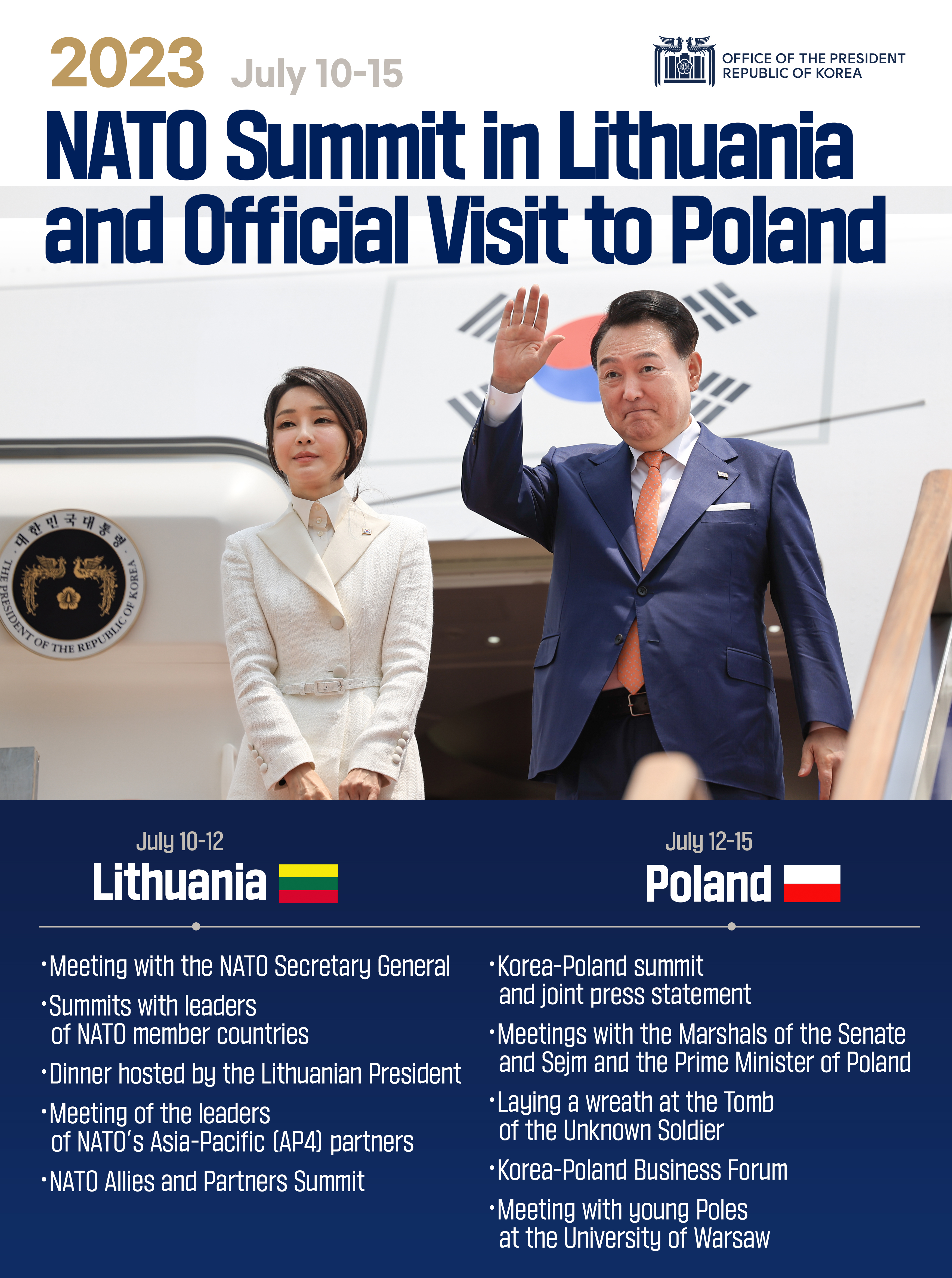 NATO Summit in Lithuania and Official Visit to Poland slide 1