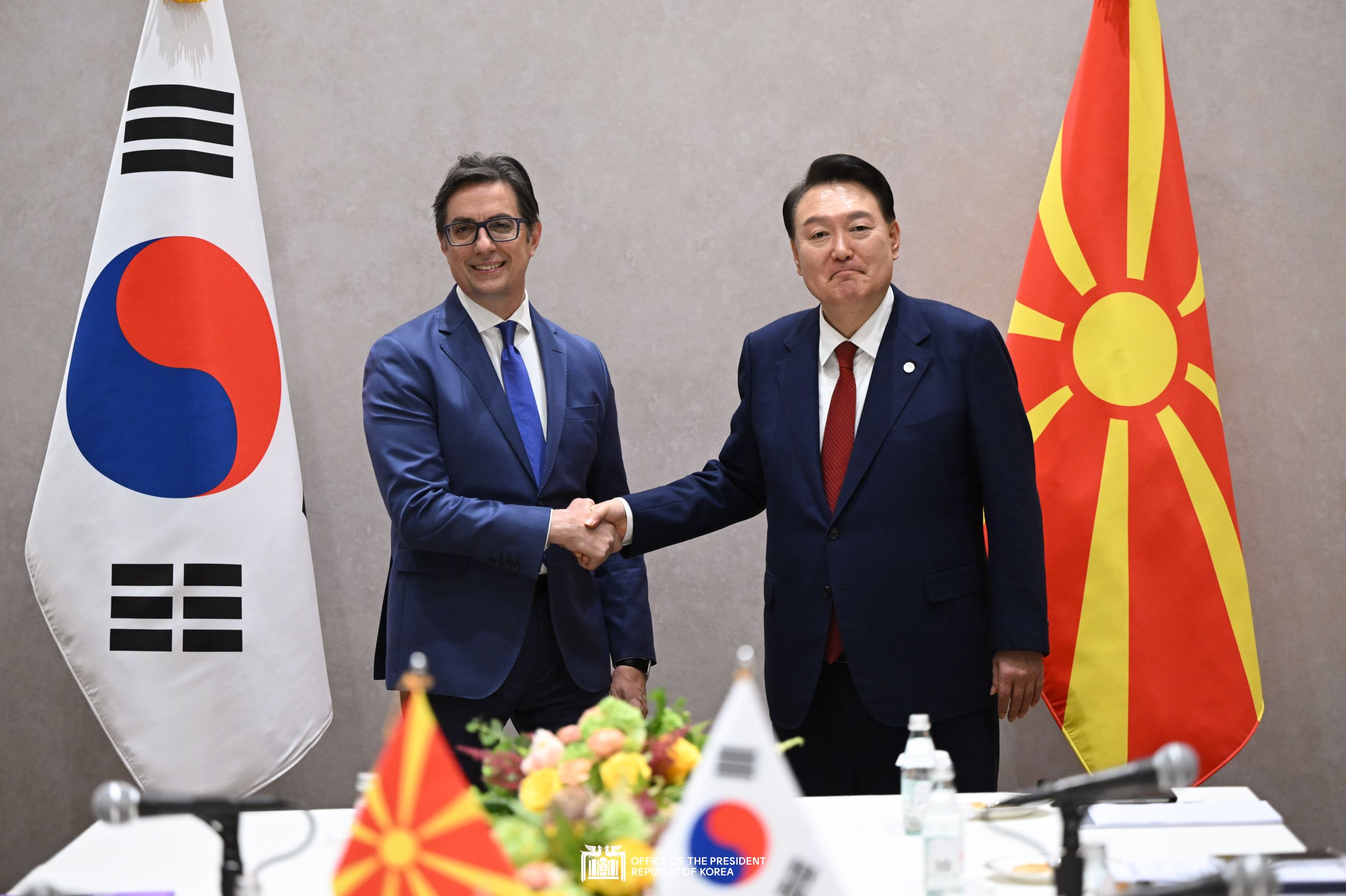 Korea-North Macedonia Summit in New York slide 1