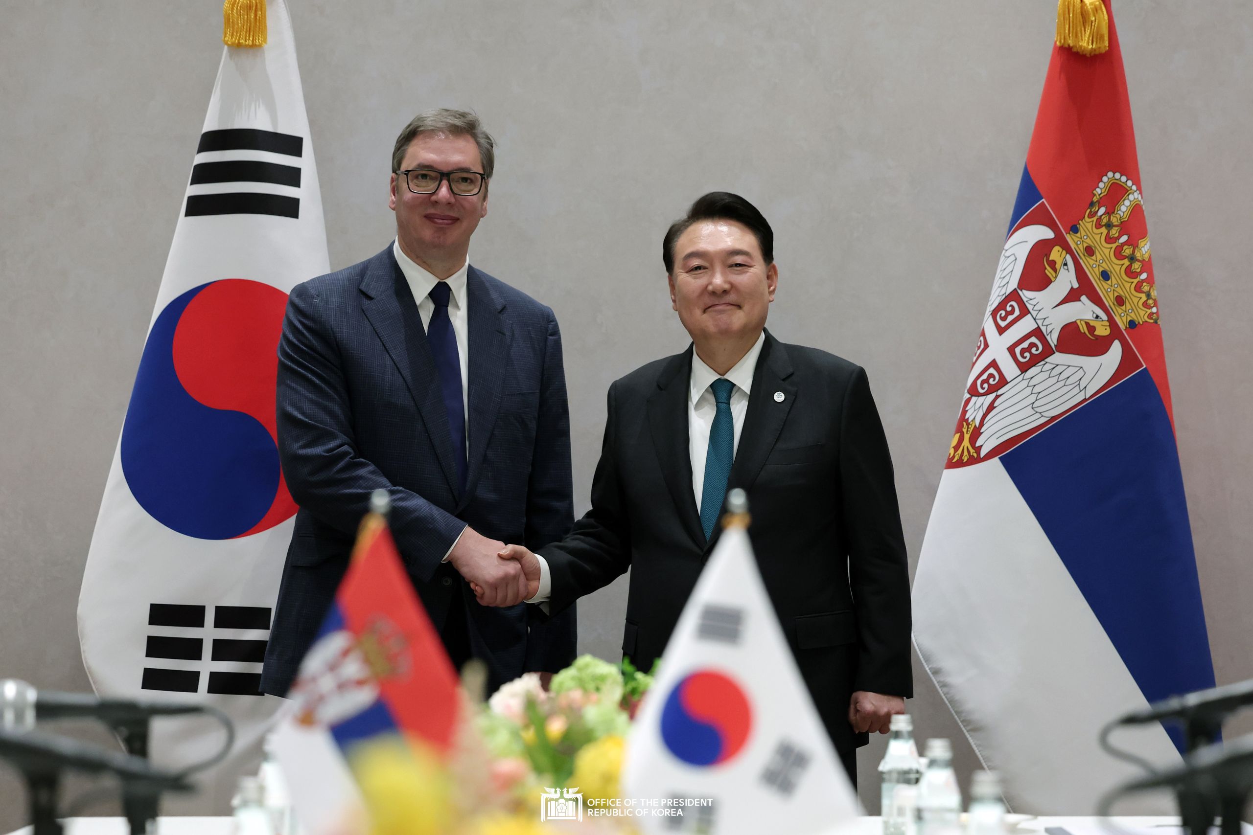 Korea-Serbia Summit in New York slide 1