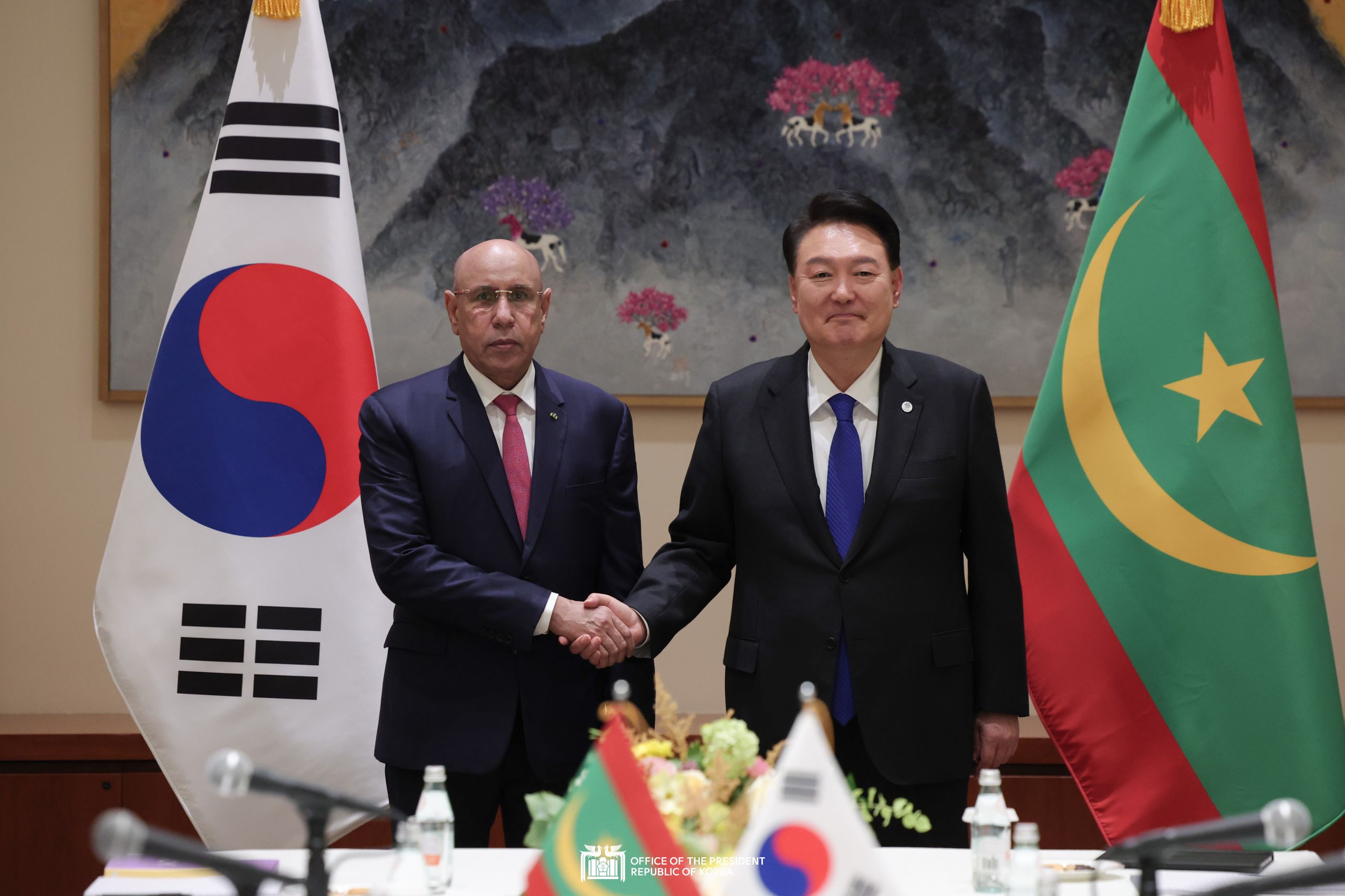 Korea-Mauritania Summit in New York slide 1