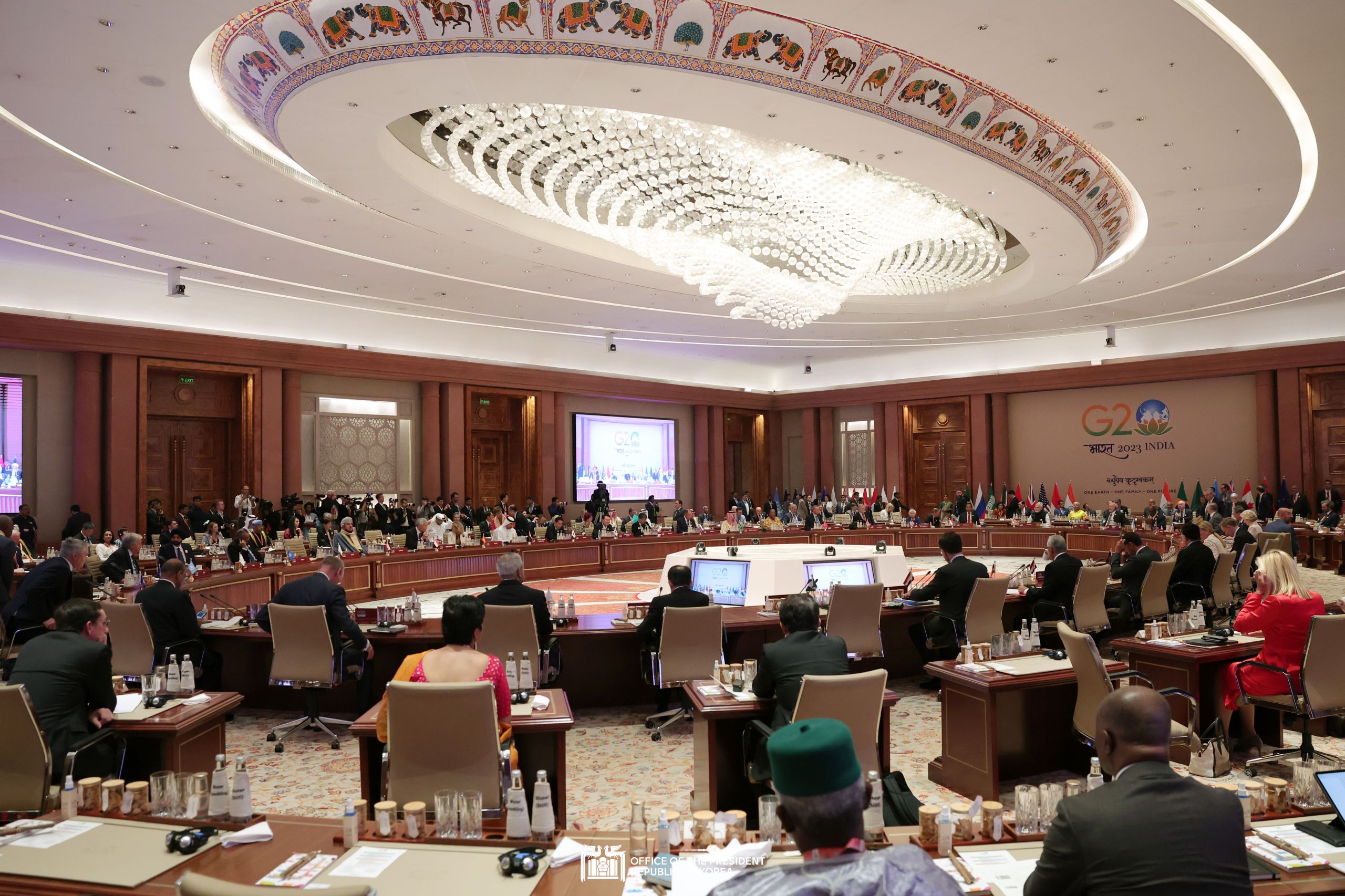 G20 Summit Session III (One Future) in New Delhi, India slide 1
