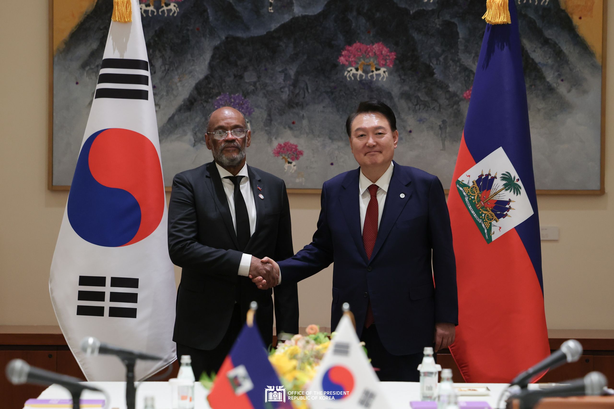 Korea-Haiti Summit in New York slide 1