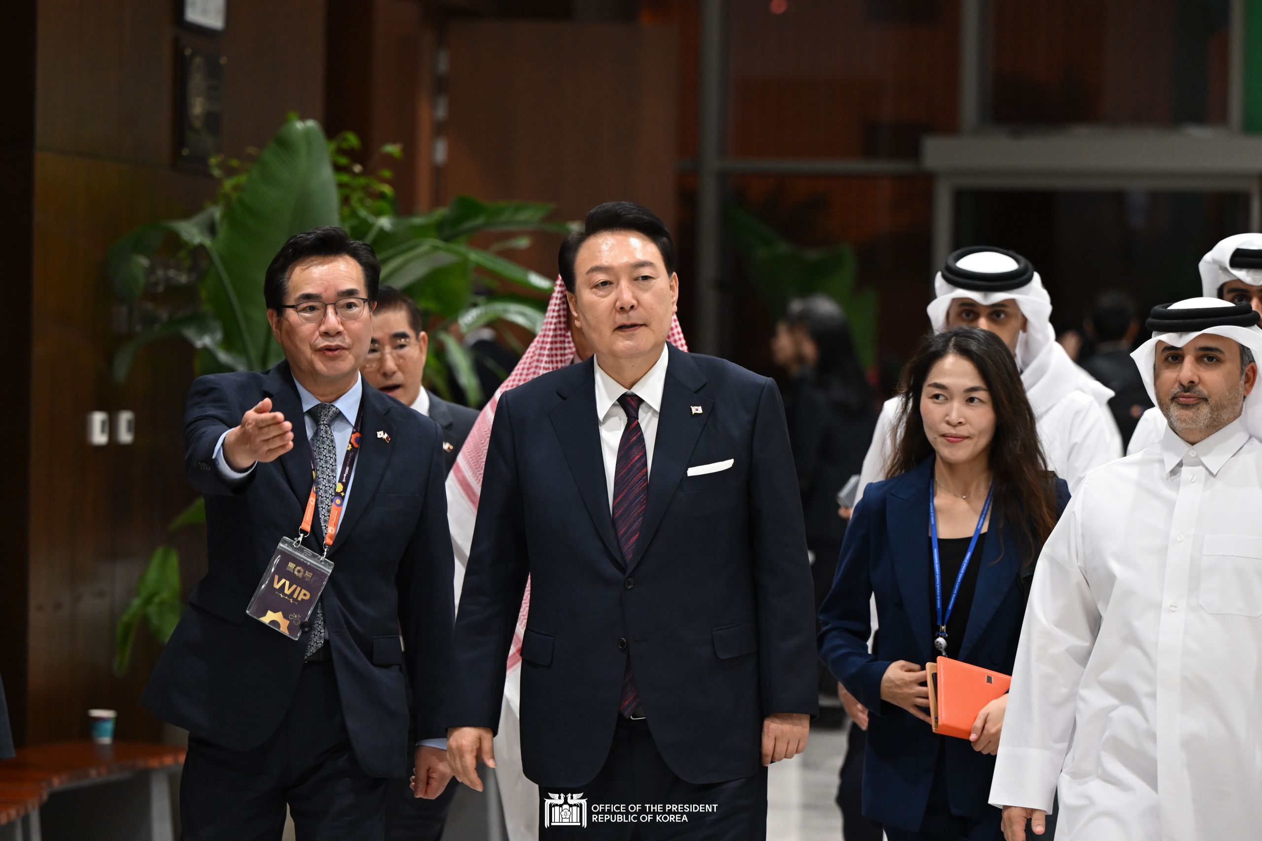 Opening ceremony for the Korean pavilion at International Horticultural Expo 2023 Doha slide 1