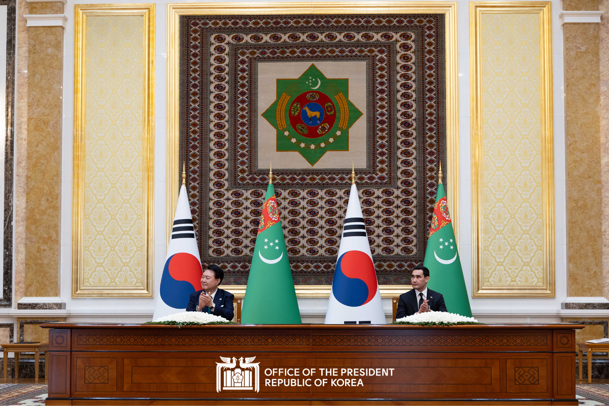 Remarks by President Yoon Suk Yeol at the Joint Press Statement Following the Korea-Turkmenistan Summit