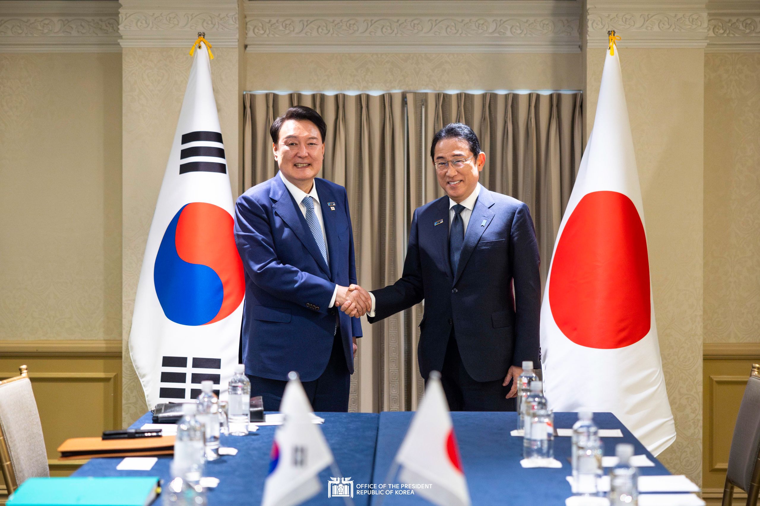 Korea-Japan summit on the sidelines of the NATO Summit slide 1