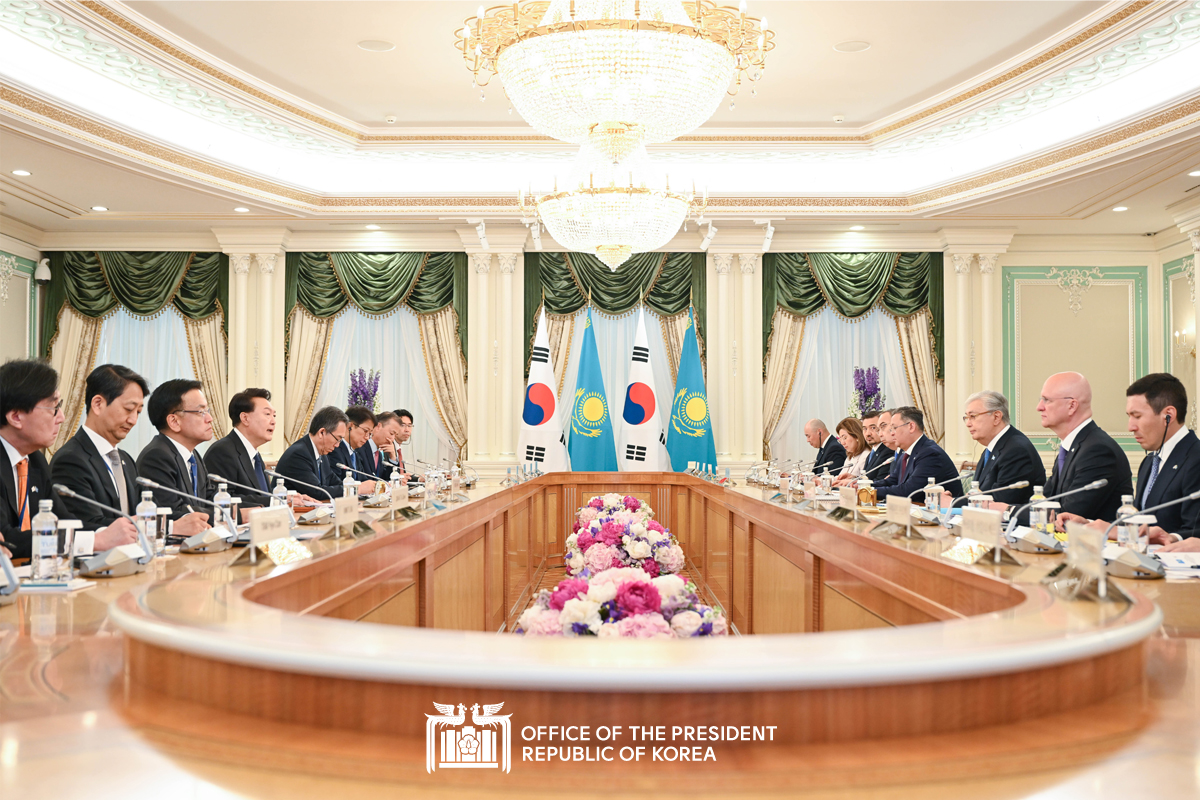 Remarks by President Yoon Suk Yeol at the Korea-Kazakhstan Expanded Summit