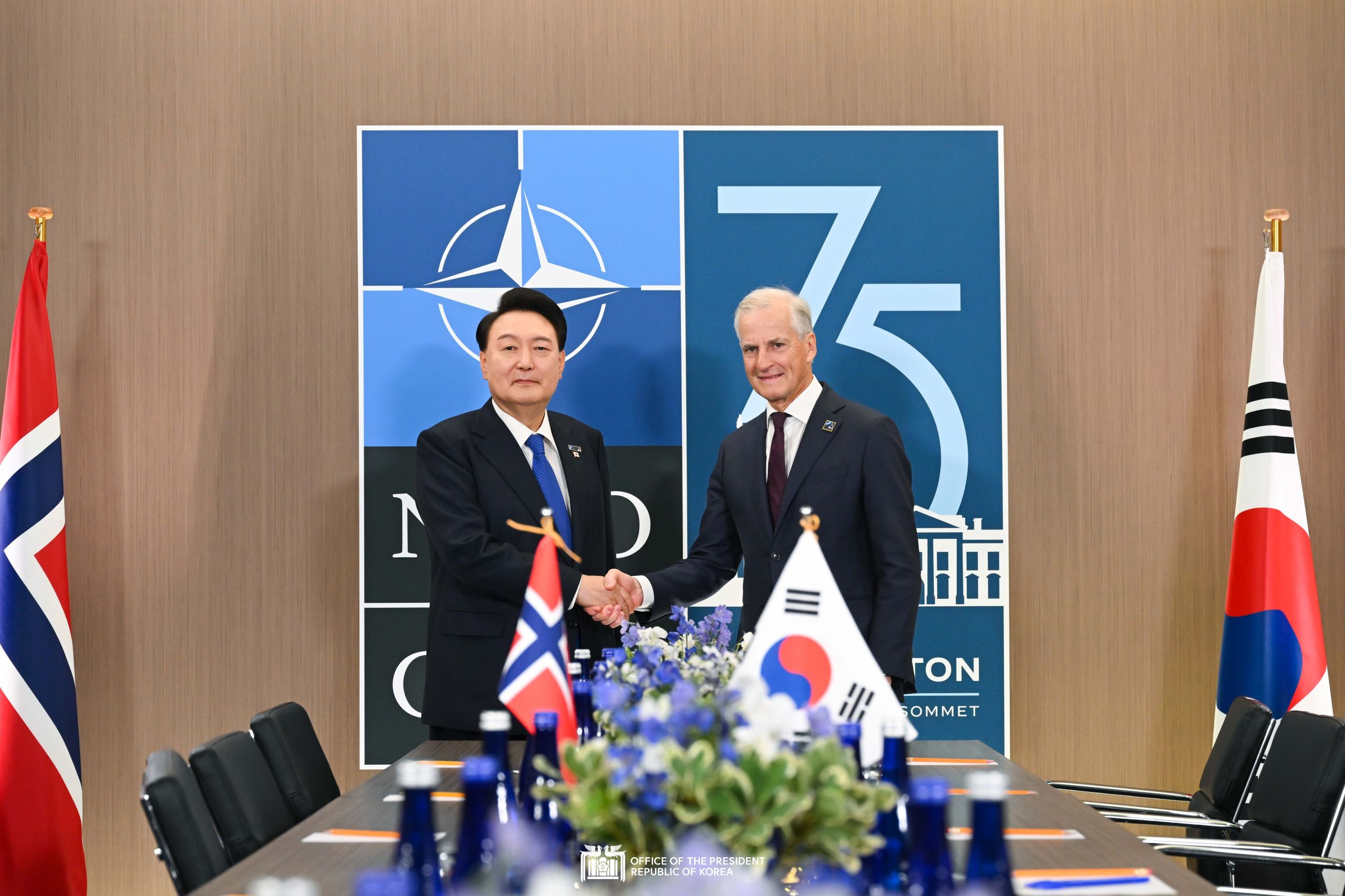 Korea-Norway summit on the sidelines of the NATO Summit slide 1