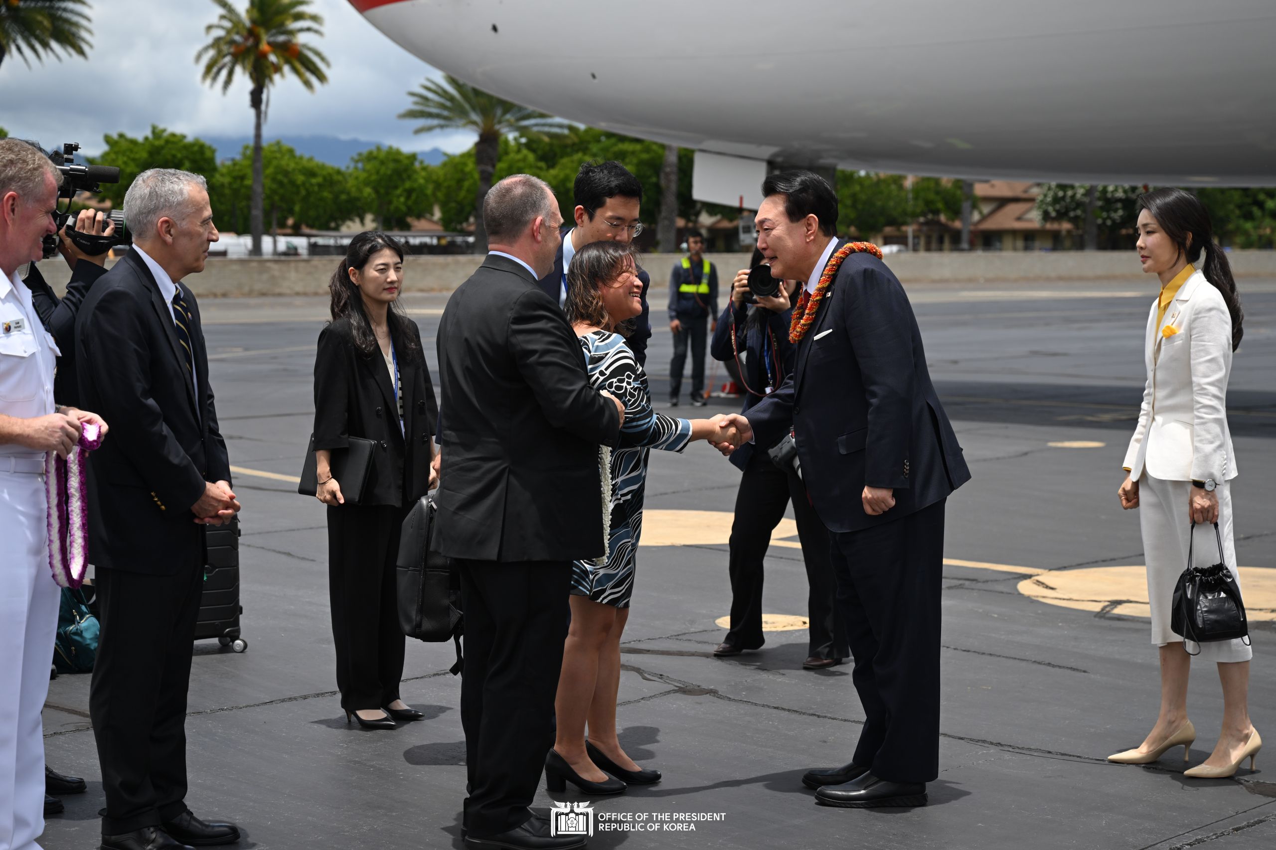 Arriving at Hickam Air Force Base in Honolulu, Hawaii slide 1