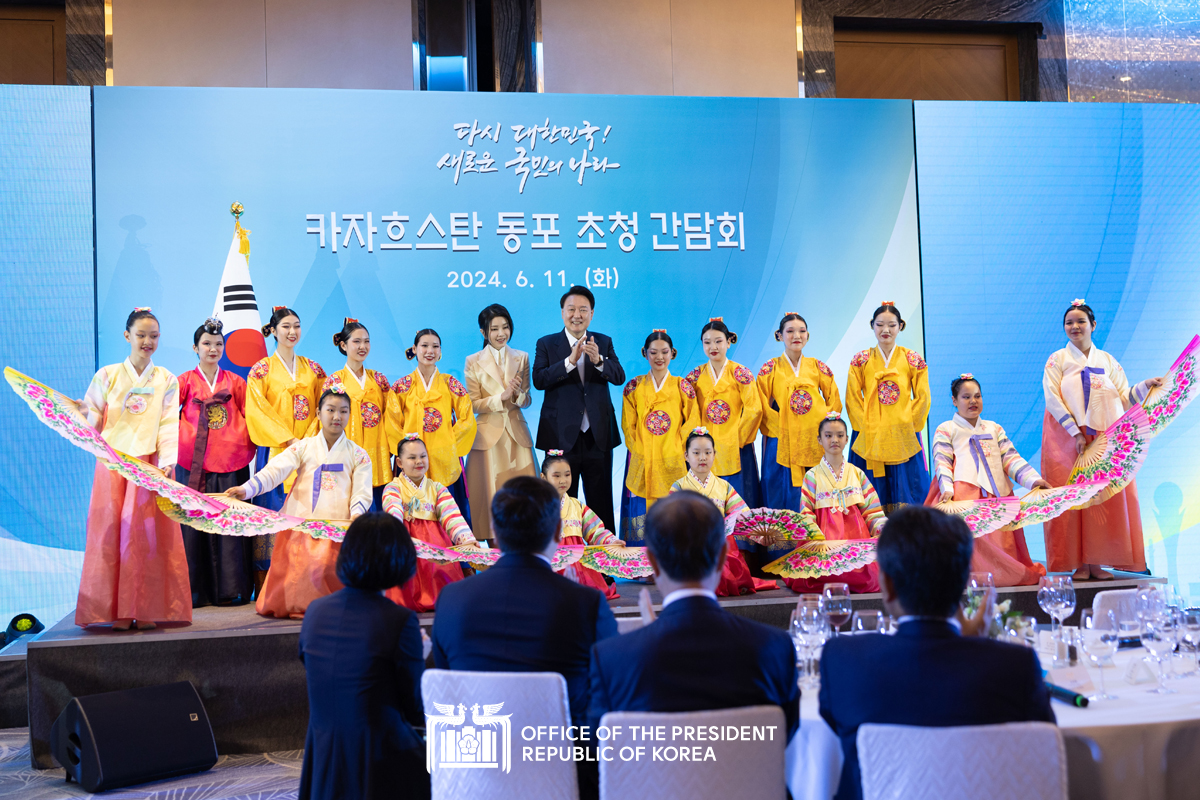 Meeting with members of the Korean community in Kazakhstan