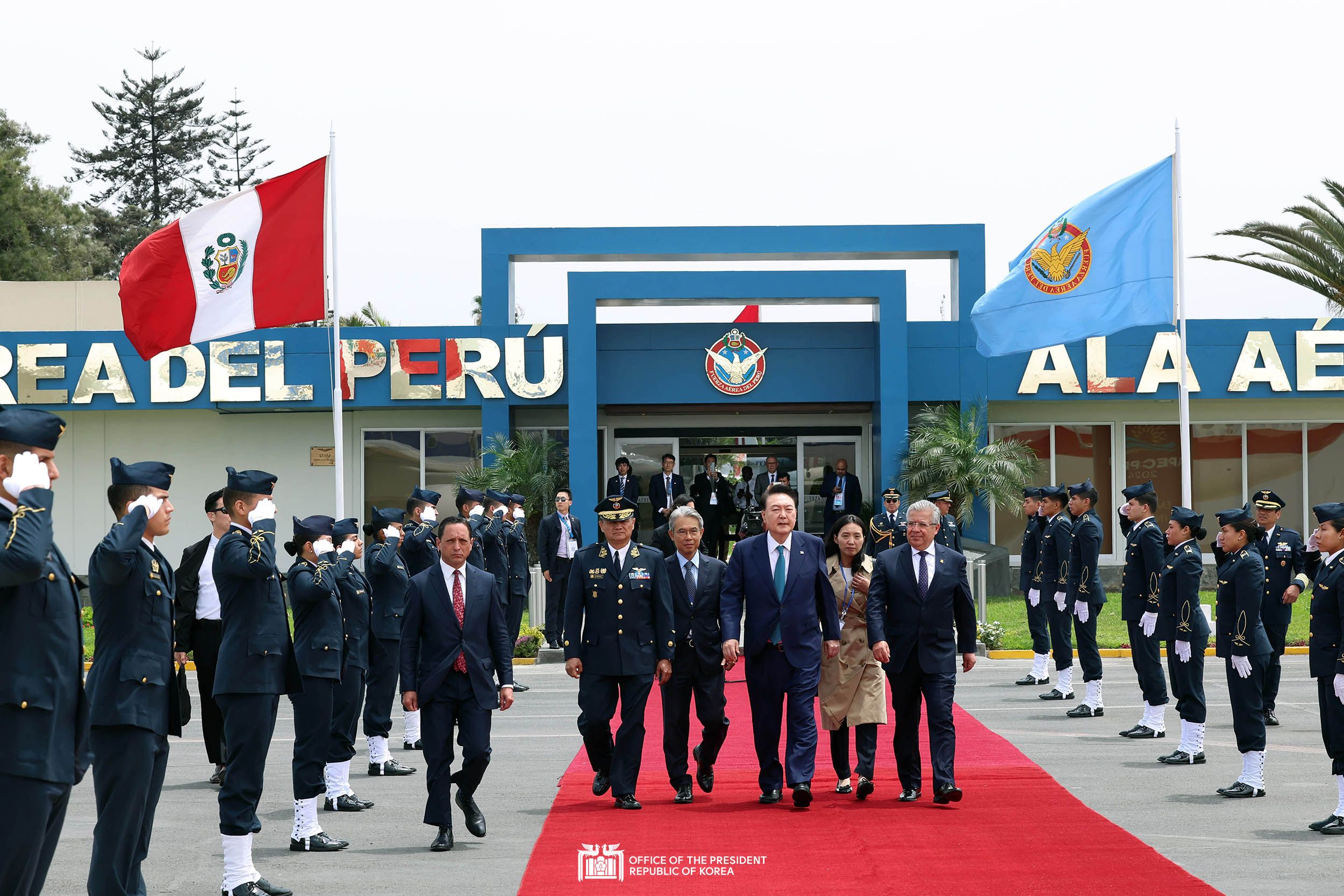 Departing Callao Air Base, Peru slide 1